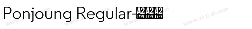 Ponjoung Regular字体转换